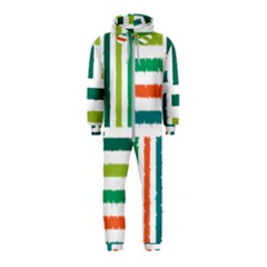 Striped Colorful Pattern Graphic Hooded Jumpsuit (kids) by Pakjumat