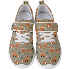 Fox Pattern Texture Men s Velcro Strap Shoes by Pakjumat