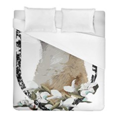 White Wolf T- Shirtwhite Wolf Howling T- Shirt Duvet Cover (full/ Double Size) by ZUXUMI