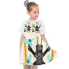 Drone Racing Gift T- Shirt F P V Drone Racing Drones Quote  One More Pack T- Shirt Kids  Sailor Dress by ZUXUMI