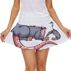 Opossum T-shirtwhite Look Calm Opossum 03 T-shirt Women s Skort by EnriqueJohnson