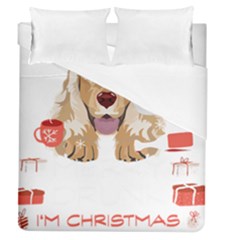 English Cocker Spaniel T- Shirt English Cocker Spaniel Merry Christmas T- Shirt (7) Duvet Cover (queen Size) by ZUXUMI