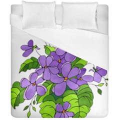 Flowers Art T- Shirtflowers T- Shirt (4) Duvet Cover Double Side (california King Size) by ZUXUMI