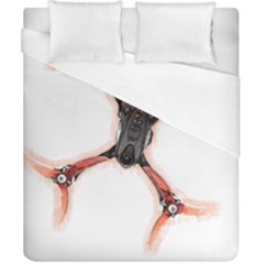 Freestyle Drone T- Shirt F P V Freestyle Drone Racing Drawing Artwork T- Shirt Duvet Cover (california King Size) by ZUXUMI