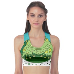 Frog Lovers Gift T- Shirtfrog T- Shirt Fitness Sports Bra by ZUXUMI