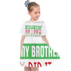 Funny Christmas Sweater T- Shirt Dear Santa My Brother Did It T- Shirt Kids  Sailor Dress by ZUXUMI