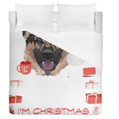 German Shepherd T- Shirt German Shepherd Merry Christmas T- Shirt Duvet Cover Double Side (queen Size) by ZUXUMI