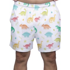 Animals Dinosaurs T-rex Pattern Men s Shorts by Pakjumat