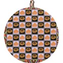 Lantern Chess Halloween Round Trivet View1