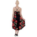 Pattern Flowers Design Nature High-Low Halter Chiffon Dress  View2