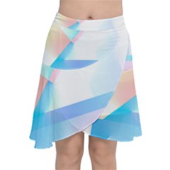 Abstract T- Shirt Minimalistic Abstract Northern Lights T- Shirt Chiffon Wrap Front Skirt by EnriqueJohnson