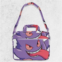 Purple Funny Monster Macbook Pro 13  Shoulder Laptop Bag  by Sarkoni