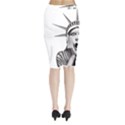 Funny Statue Of Liberty Parody Midi Wrap Pencil Skirt View2