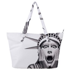 Funny Statue Of Liberty Parody Full Print Shoulder Bag by Sarkoni