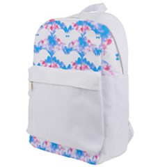 Bats Pattern T- Shirt White Bats And Bows Blue Pink T- Shirt Classic Backpack by EnriqueJohnson