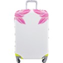 Breast Cancer T- Shirt Pink Ribbon Breast Cancer Survivor - Flowers Breast Cancer T- Shirt Luggage Cover (Large) View1