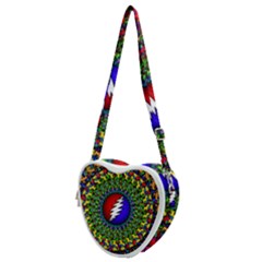 Grateful Dead Heart Shoulder Bag by Sarkoni