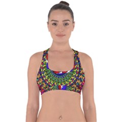 Grateful Dead Cross Back Hipster Bikini Top  by Sarkoni