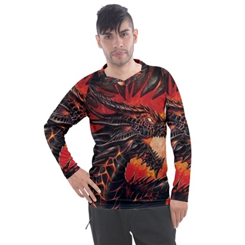 Dragon Men s Pique Long Sleeve T-shirt by uniart180623