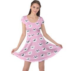 Girly Girlie Punk Skull Cap Sleeve Dress by Ket1n9