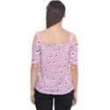 Girly Girlie Punk Skull Cutout Shoulder T-Shirt View2