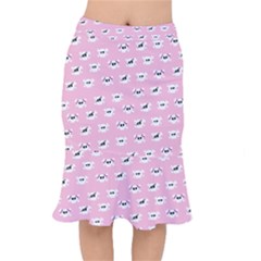 Girly Girlie Punk Skull Short Mermaid Skirt by Ket1n9