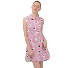 Girly Girlie Punk Skull Sleeveless Shirt Dress by Ket1n9