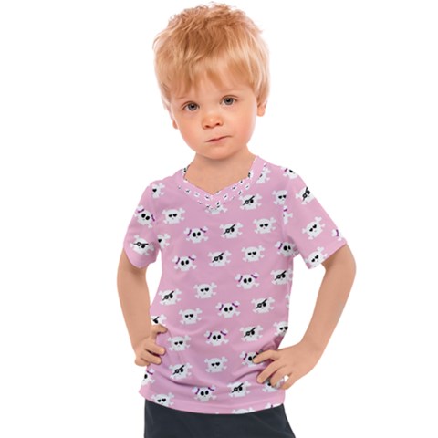 Girly Girlie Punk Skull Kids  Sports T-shirt by Ket1n9