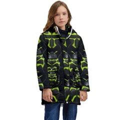 Beetles-insects-bugs- Kids  Hooded Longline Puffer Jacket by Ket1n9