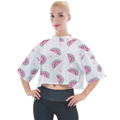 Watermelon Wallpapers  Creative Illustration And Patterns Mock Neck T-shirt by Ket1n9