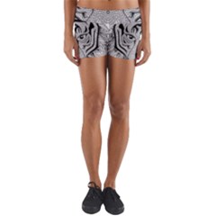 Tiger Head Yoga Shorts by Ket1n9