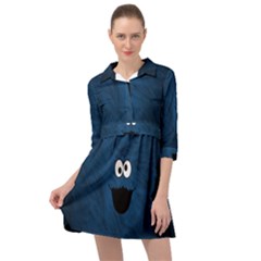 Funny Face Mini Skater Shirt Dress by Ket1n9