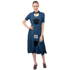 Funny Face Keyhole Neckline Chiffon Dress by Ket1n9