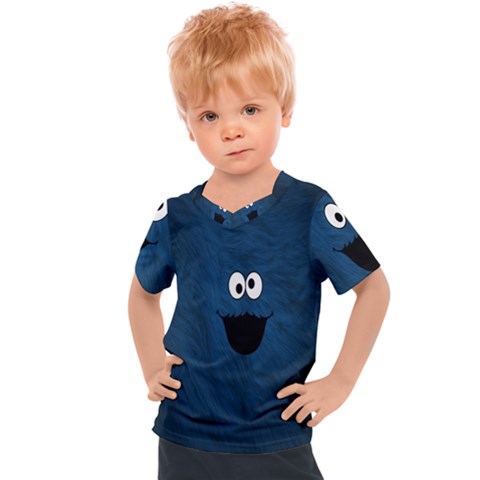 Funny Face Kids  Sports T-shirt by Ket1n9