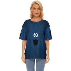 Funny Face Oversized Basic T-shirt by Ket1n9