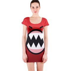 Funny Angry Short Sleeve Bodycon Dress by Ket1n9