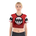 Funny Angry Cotton Crop Top View1