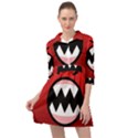 Funny Angry Mini Skater Shirt Dress View1