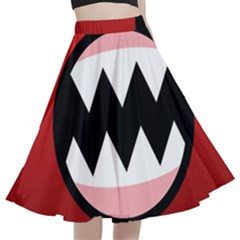 Funny Angry A-line Full Circle Midi Skirt With Pocket by Ket1n9