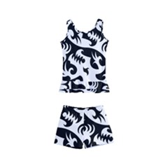 Ying Yang Tattoo Kids  Boyleg Swimsuit by Ket1n9