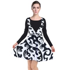 Ying Yang Tattoo Plunge Pinafore Dress by Ket1n9