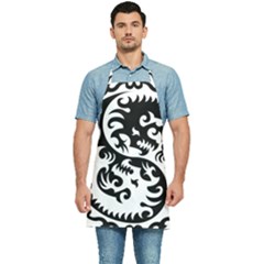 Ying Yang Tattoo Kitchen Apron by Ket1n9