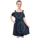 Minimalistic Knowledge Mathematics Trigonometry Kids  Cut Out Shoulders Chiffon Dress View1