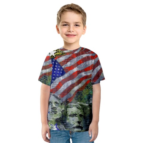 Usa United States Of America Images Independence Day Kids  Sport Mesh T-shirt by Ket1n9