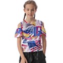 United States Of America Usa  Images Independence Day Kids  Butterfly Cutout T-Shirt View1