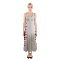 Baseball Sleeveless Maxi Dress by Ket1n9