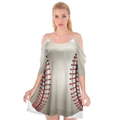 Baseball Cutout Spaghetti Strap Chiffon Dress by Ket1n9