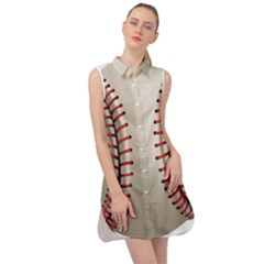 Baseball Sleeveless Shirt Dress by Ket1n9