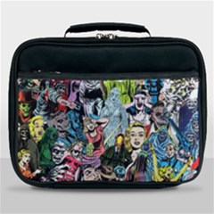 Vintage Horror Collage Pattern Lunch Bag by Ket1n9