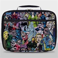 Vintage Horror Collage Pattern Full Print Lunch Bag by Ket1n9